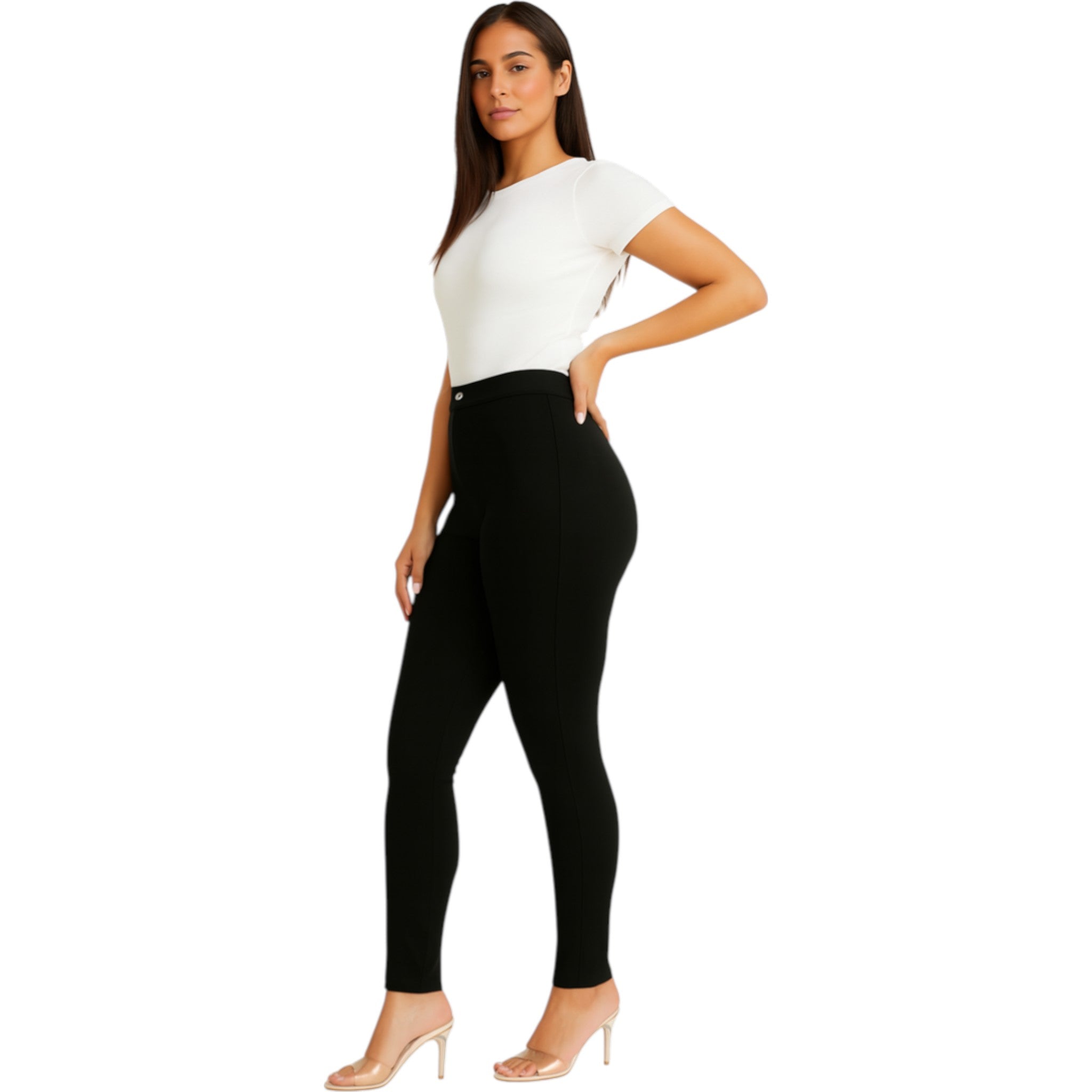 Ladies Ex Store Black Skinny Jeans - Stretch Fabric